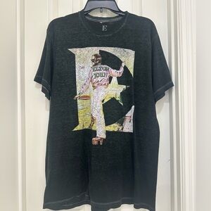 Elton John Graphic Black T-Shirt - 2018 Farewell Yellow Brick Road Tour Official